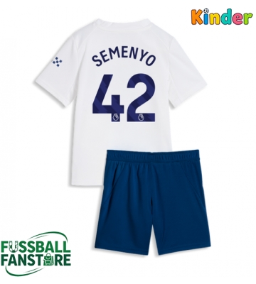Manchester City Antoine Semenyo #42 Replik 3rd trikot Kinder 2026-27 Kurzarm (+ Kurze Hosen)
